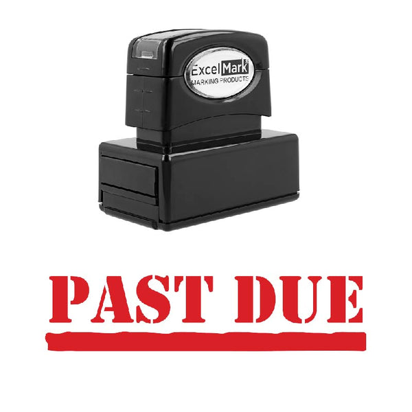 Stencil PAST DUE Stamp