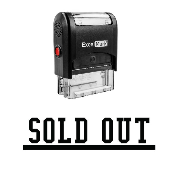 Underlined SOLD OUT Stamp