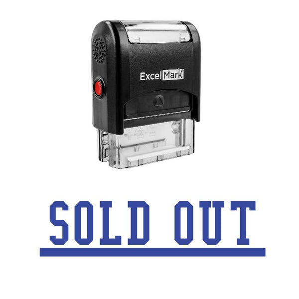 Underlined SOLD OUT Stamp
