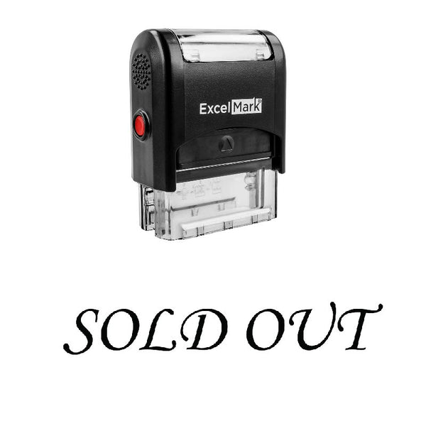 Script SOLD OUT Stamp