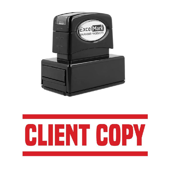 Double Line CLIENT COPY Stamp
