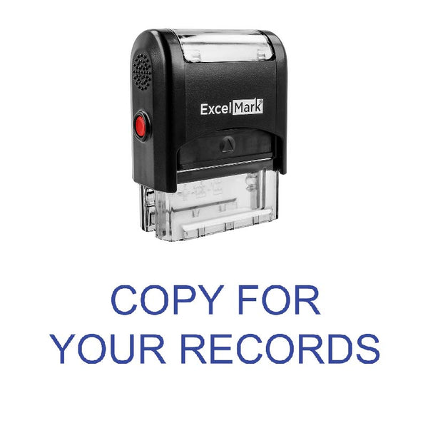 COPY FOR YOUR RECORDS Stamp