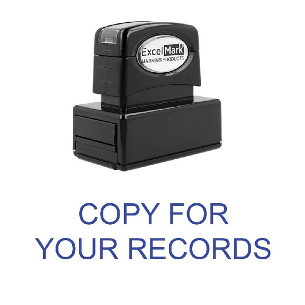 COPY FOR YOUR RECORDS Stamp