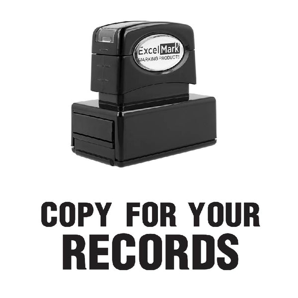 Bold COPY FOR YOUR RECORDS Stamp