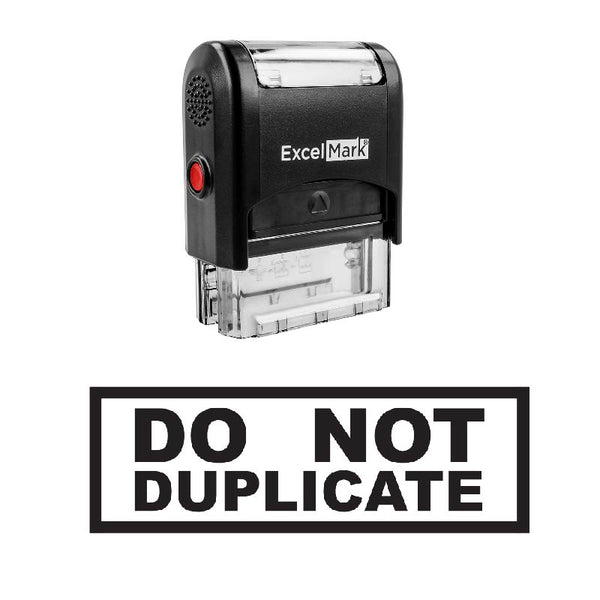 Box DO NOT DUPLICATE Stamp