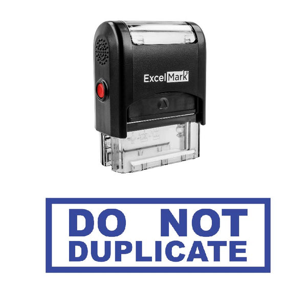 Box DO NOT DUPLICATE Stamp