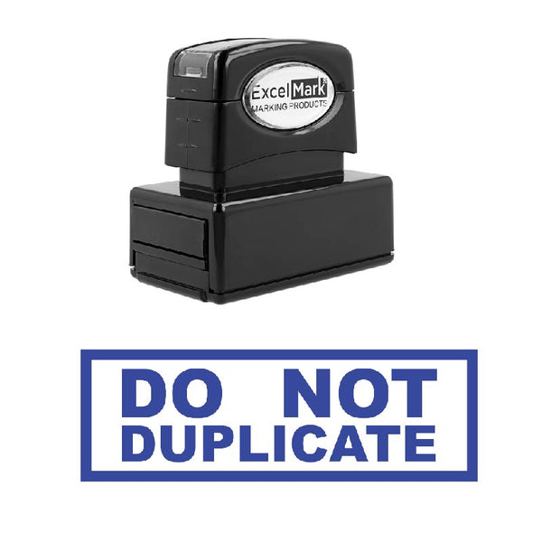Box DO NOT DUPLICATE Stamp