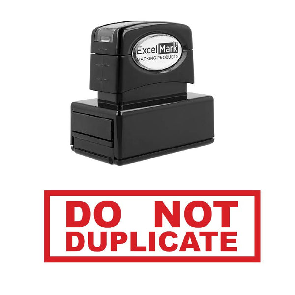 Box DO NOT DUPLICATE Stamp