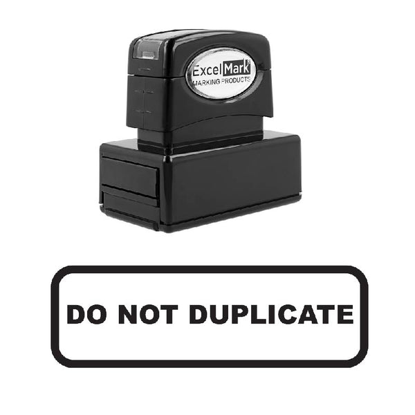Rounded Box DO NOT DUPLICATE Stamp