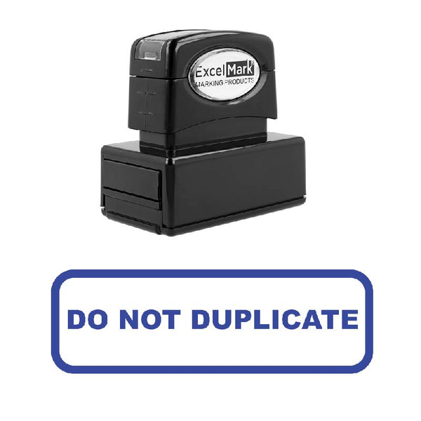 Rounded Box DO NOT DUPLICATE Stamp