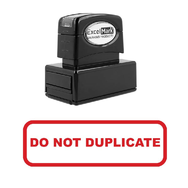Rounded Box DO NOT DUPLICATE Stamp
