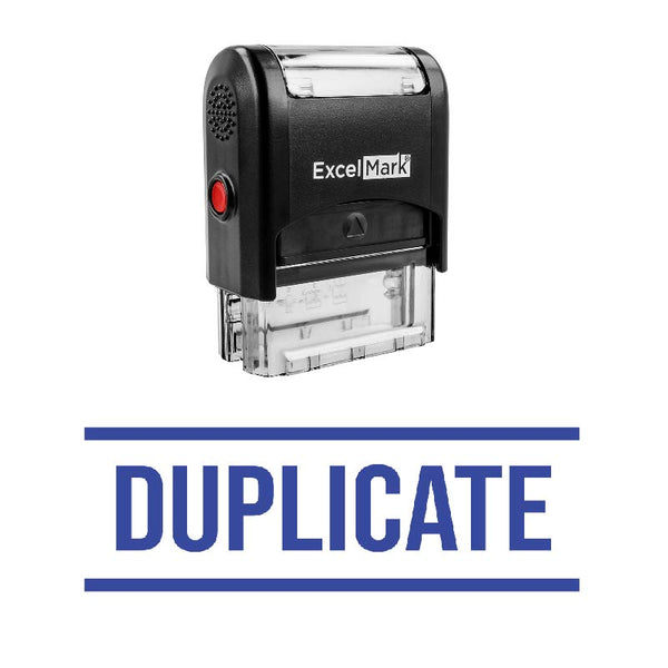 Double Line DUPLICATE Stamp