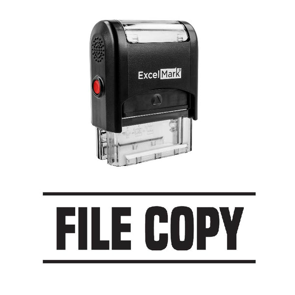 Double Line FILE COPY Stamp
