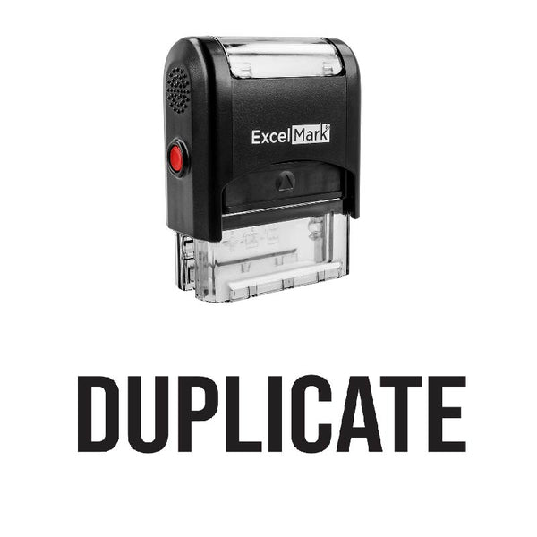 Bold DUPLICATE Stamp