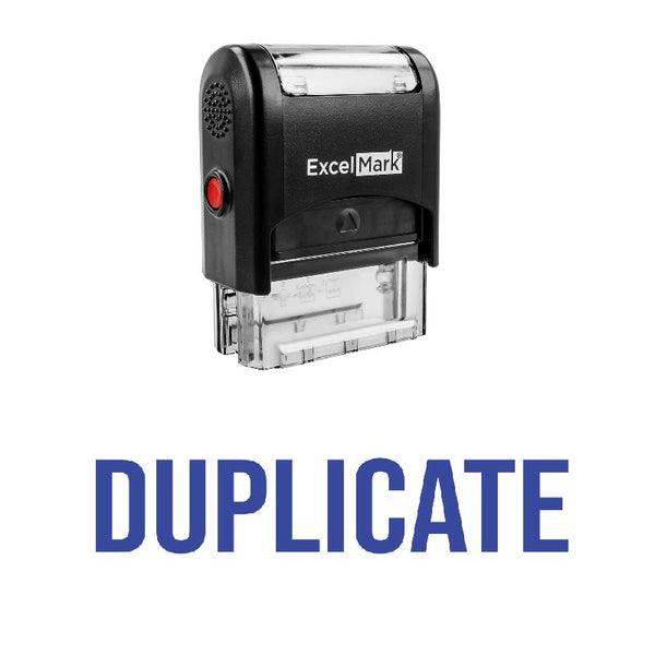 Bold DUPLICATE Stamp