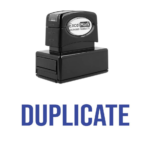Bold DUPLICATE Stamp