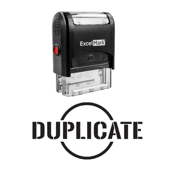 Circle DUPLICATE Stamp