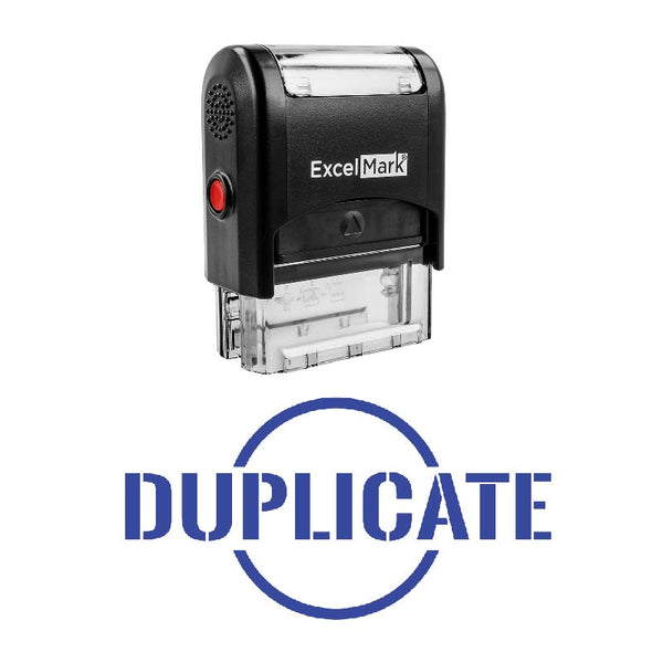 Circle DUPLICATE Stamp