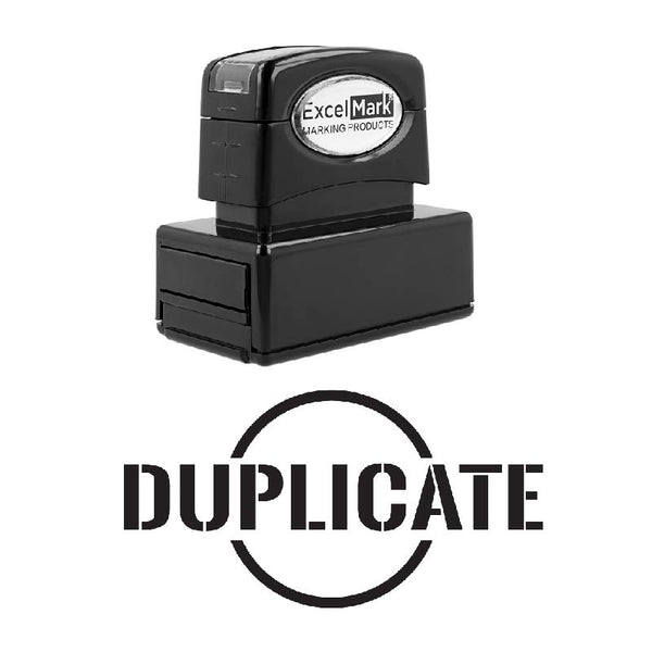 Circle DUPLICATE Stamp