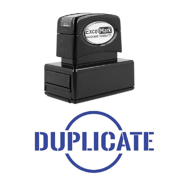 Circle DUPLICATE Stamp