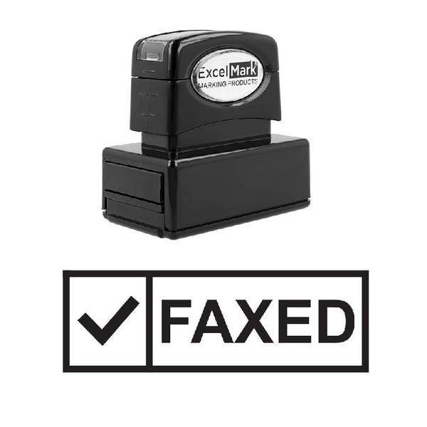 Check Box FAXED Stamp