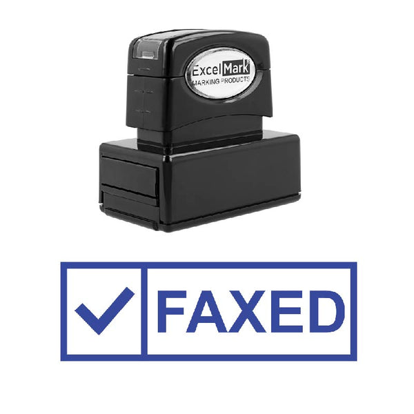 Check Box FAXED Stamp