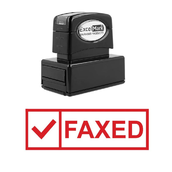 Check Box FAXED Stamp