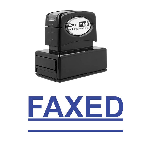 Double Line FAXED Stamp