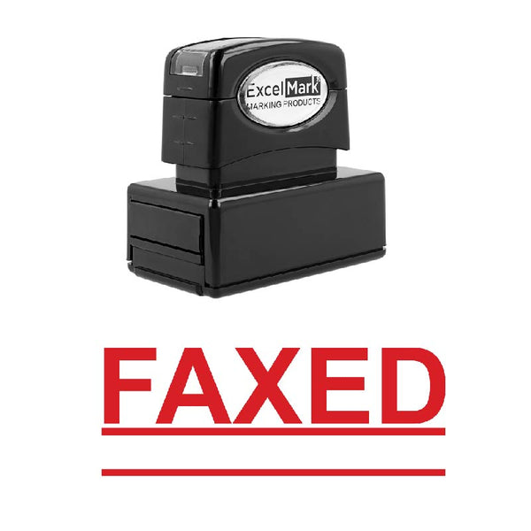 Double Line FAXED Stamp