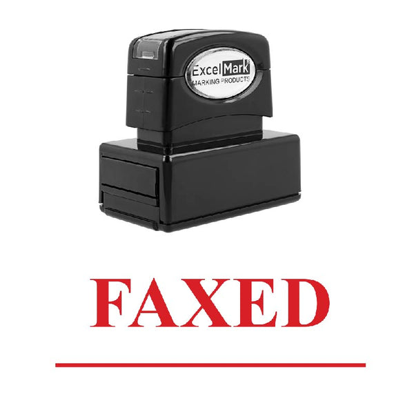 Line FAXED Stamp