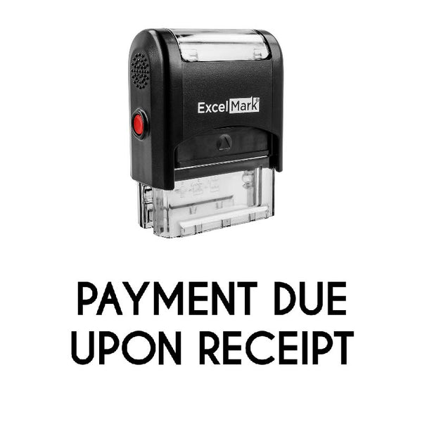 PAYMENT DUE UPON RECEIPT Stamp