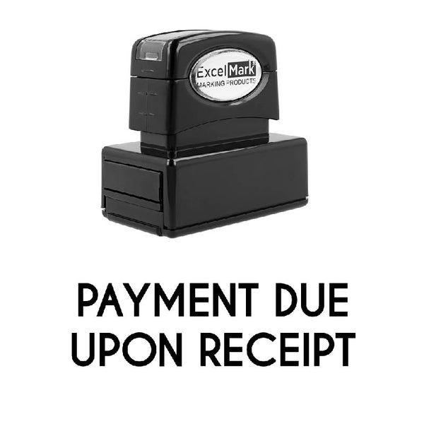 PAYMENT DUE UPON RECEIPT Stamp