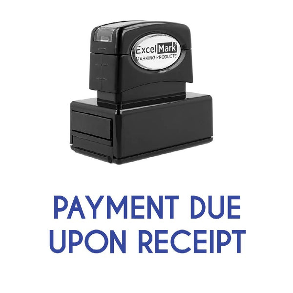 PAYMENT DUE UPON RECEIPT Stamp