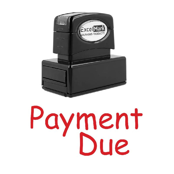Handwriting PAYMENT DUE Stamp