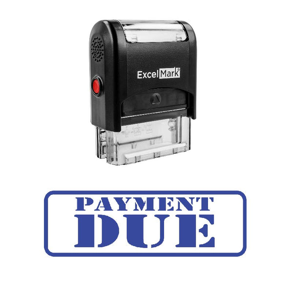 Stencil Box PAYMENT DUE Stamp