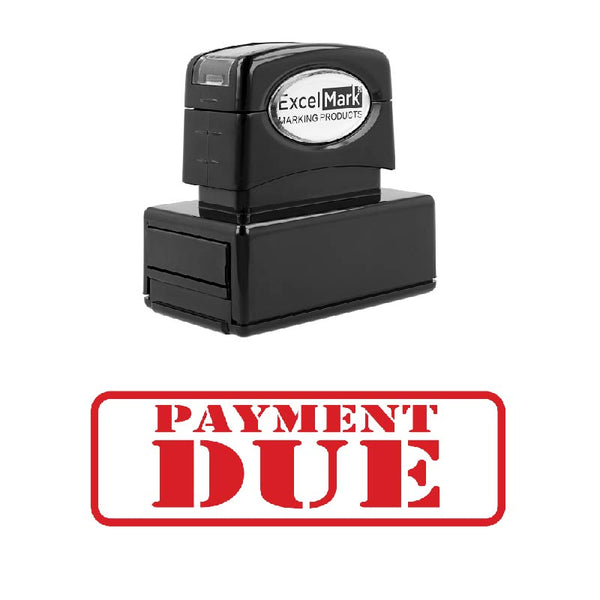 Stencil Box PAYMENT DUE Stamp