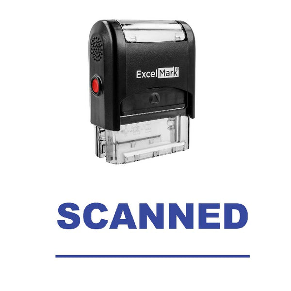 Line SCANNED Stamp