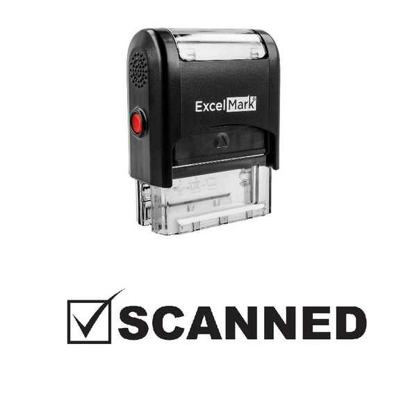 Check Box SCANNED Stamp