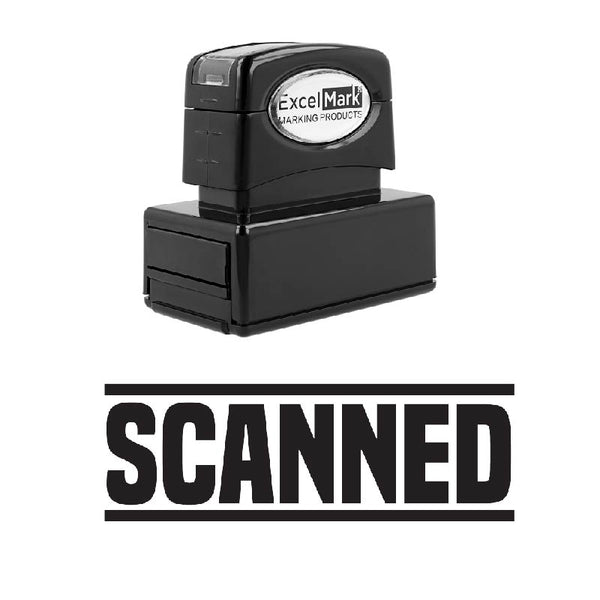 Double Line SCANNED Stamp