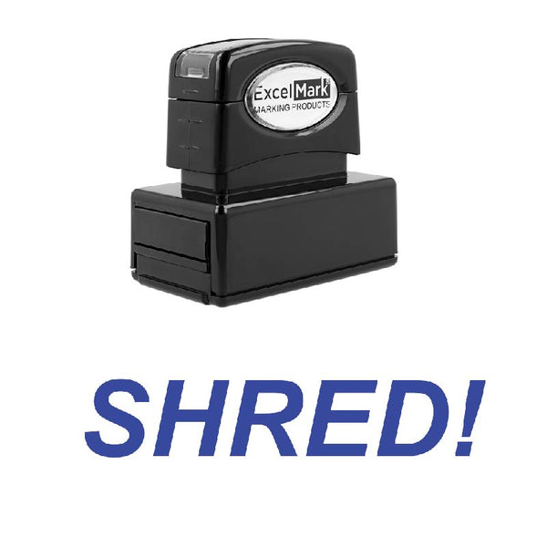 Italic SHRED! Stamp