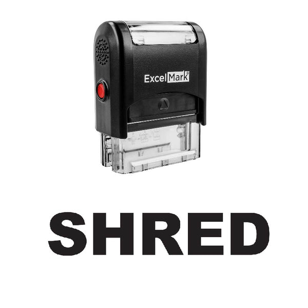 Bold SHRED Stamp