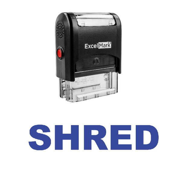 Bold SHRED Stamp