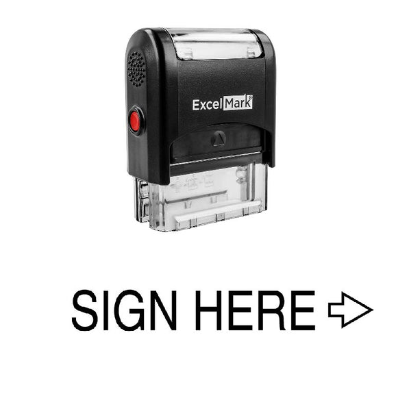 SIGN HERE Stamp