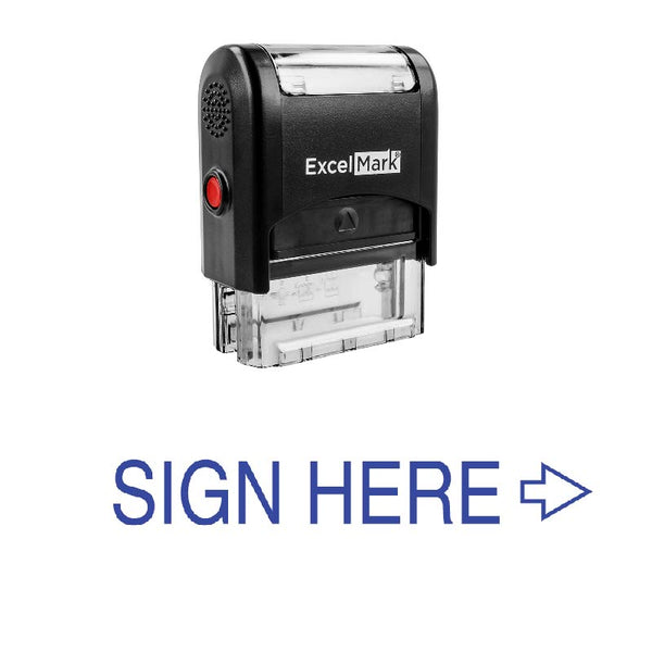 SIGN HERE Stamp