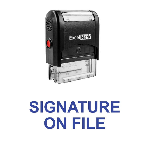 SIGNATURE ON FILE Stamp