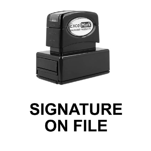 SIGNATURE ON FILE Stamp
