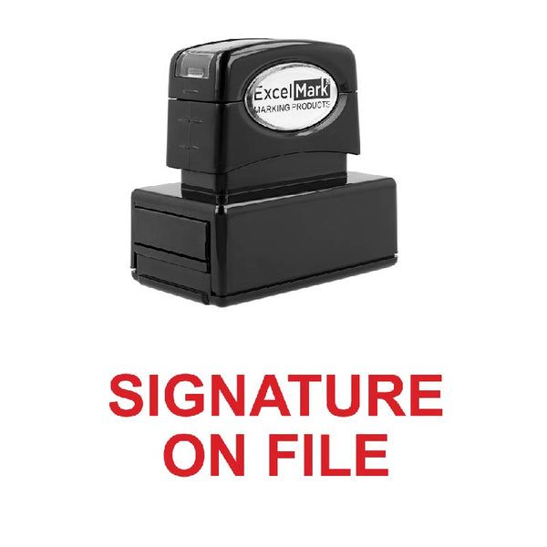 SIGNATURE ON FILE Stamp