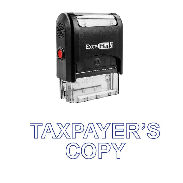 TAXPAYER'S COPY Stamp