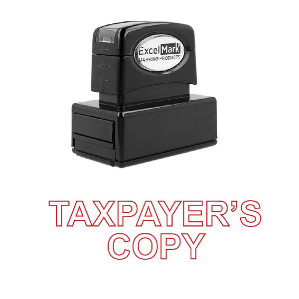 TAXPAYER'S COPY Stamp