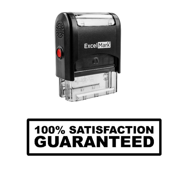 100% SATISFACTION GUARANTEED Stamp